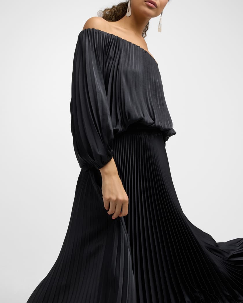 Alc sienna pleated dress sales