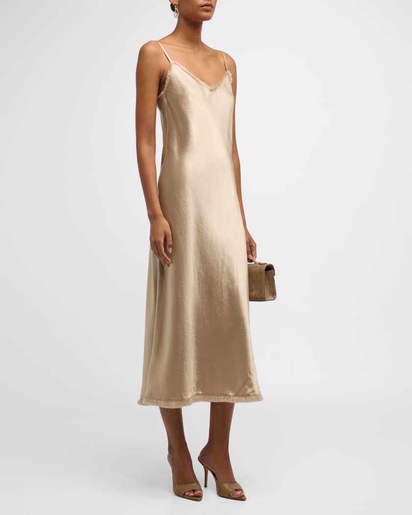 Vince silk top midi dress