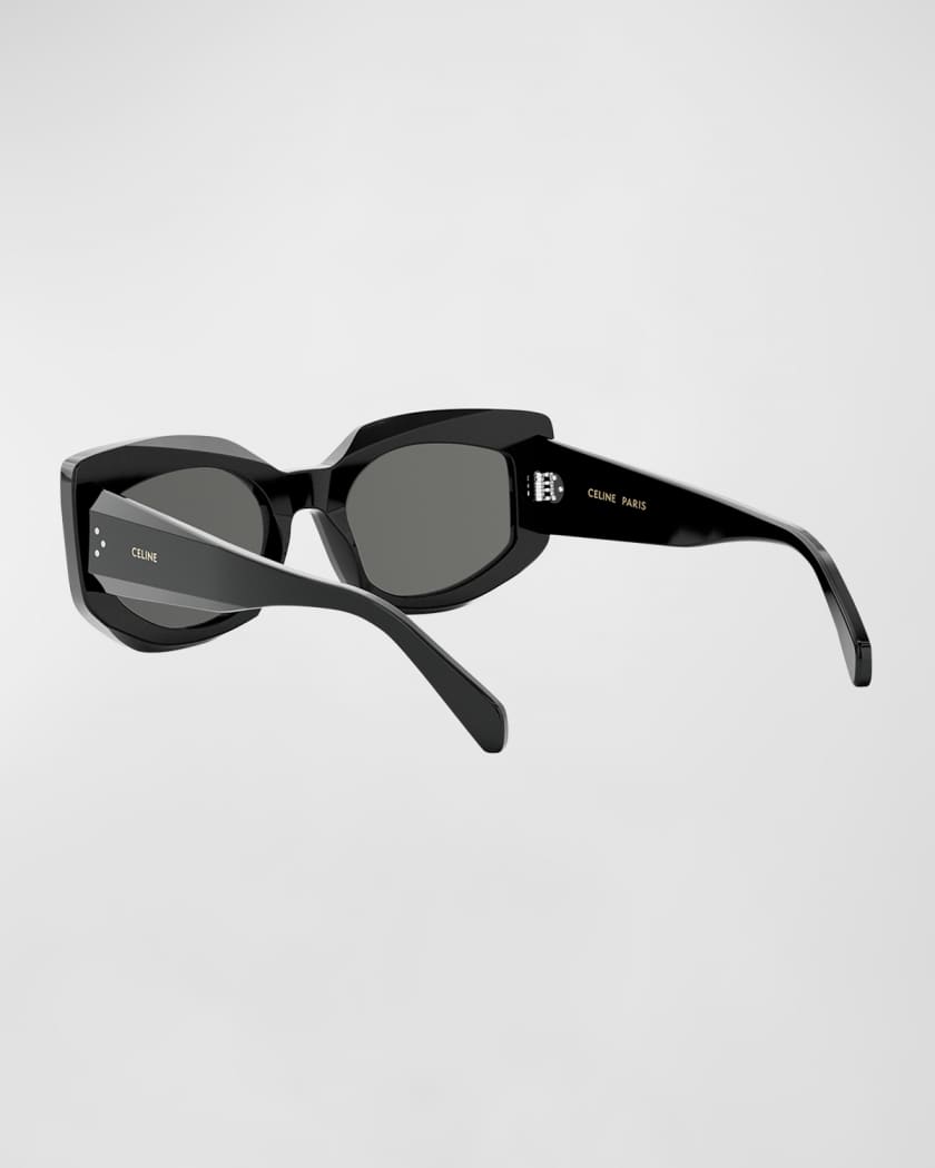 Celine Bold 3 Dots Acetate Butterfly Sunglasses | Neiman Marcus