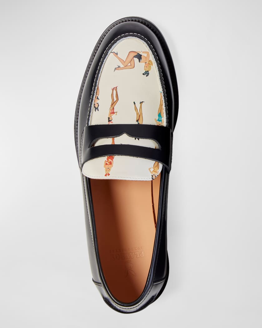 x Playboy Men's Wilde Sketch II Penny Loafers
