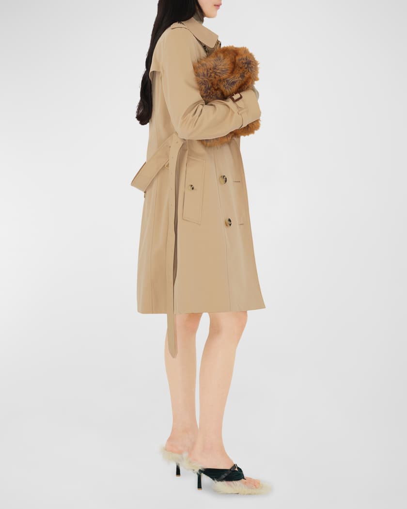 Chelsea Belted Double-Breasted Trench Coat