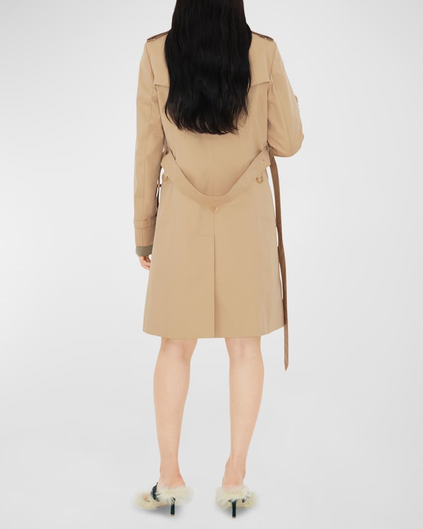Chelsea Belted Double-Breasted Trench Coat