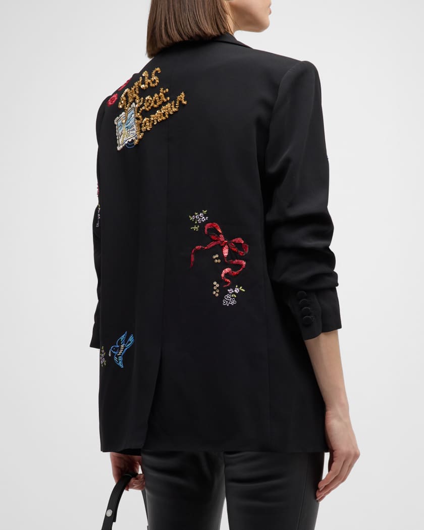 Embroidered blazer new arrivals