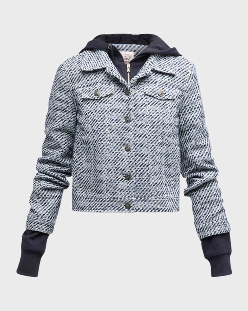 Principles navy 2025 boucle coat