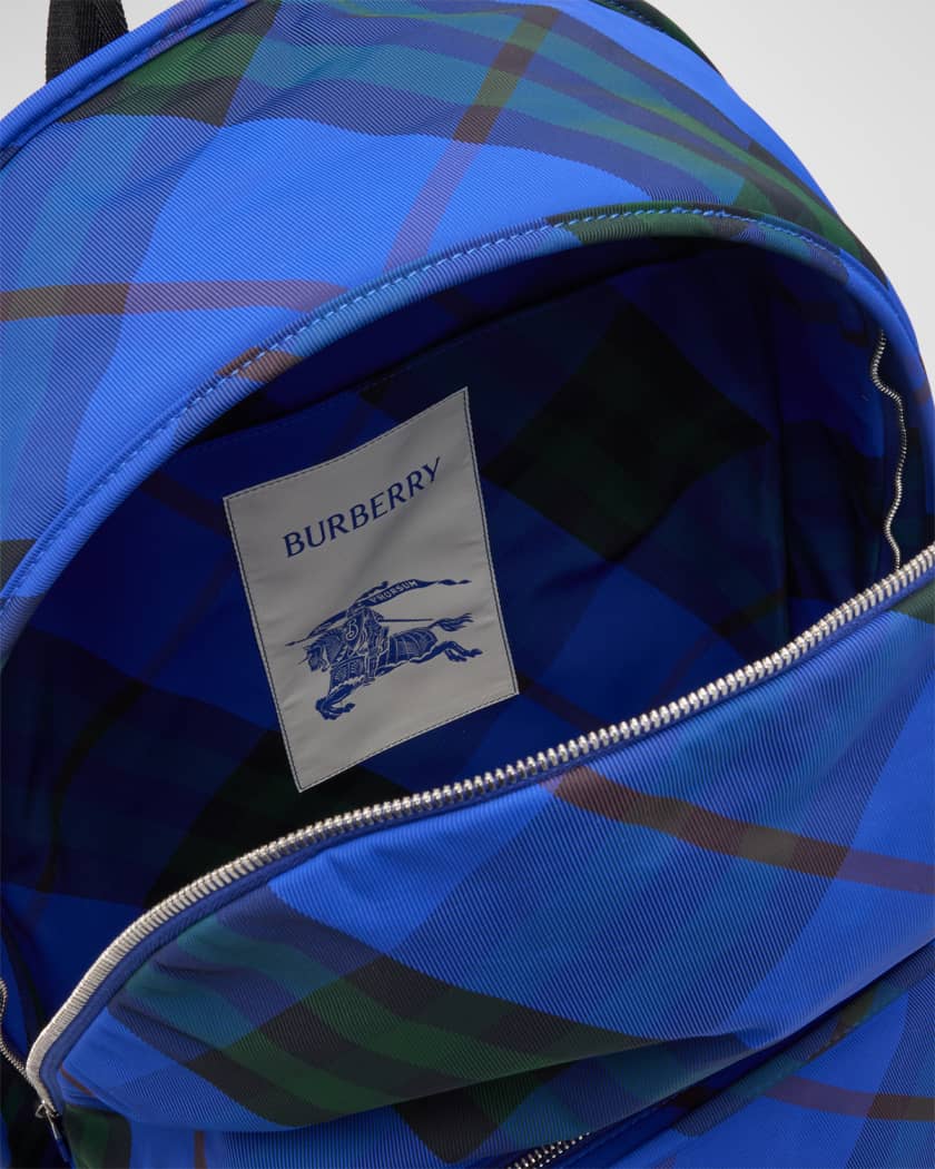 Burberry Blue Large Shield Backpack