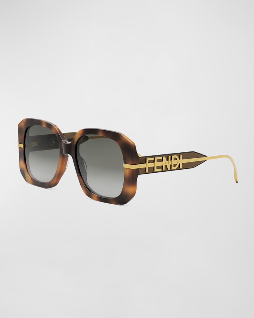 Fendigraphy Anagram Butterfly Acetate Sunglasses Neiman Marcus