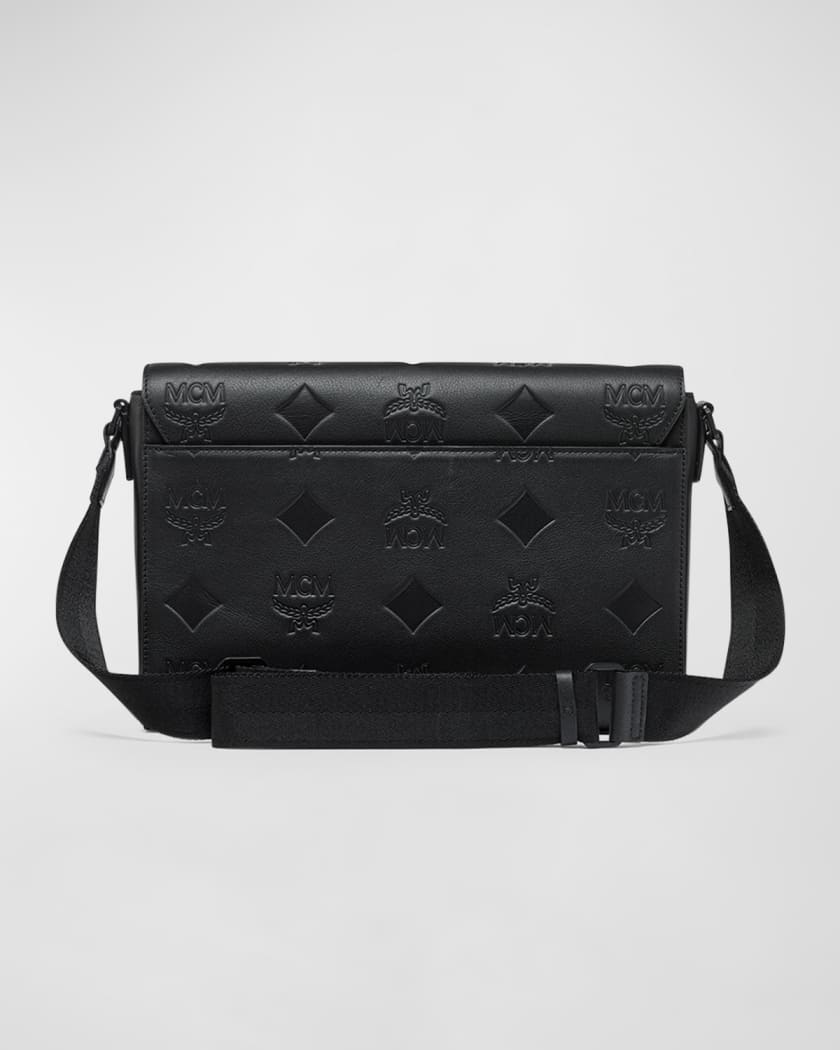 Men's Klassik Visetos Monogram Small Leather Messenger Bag