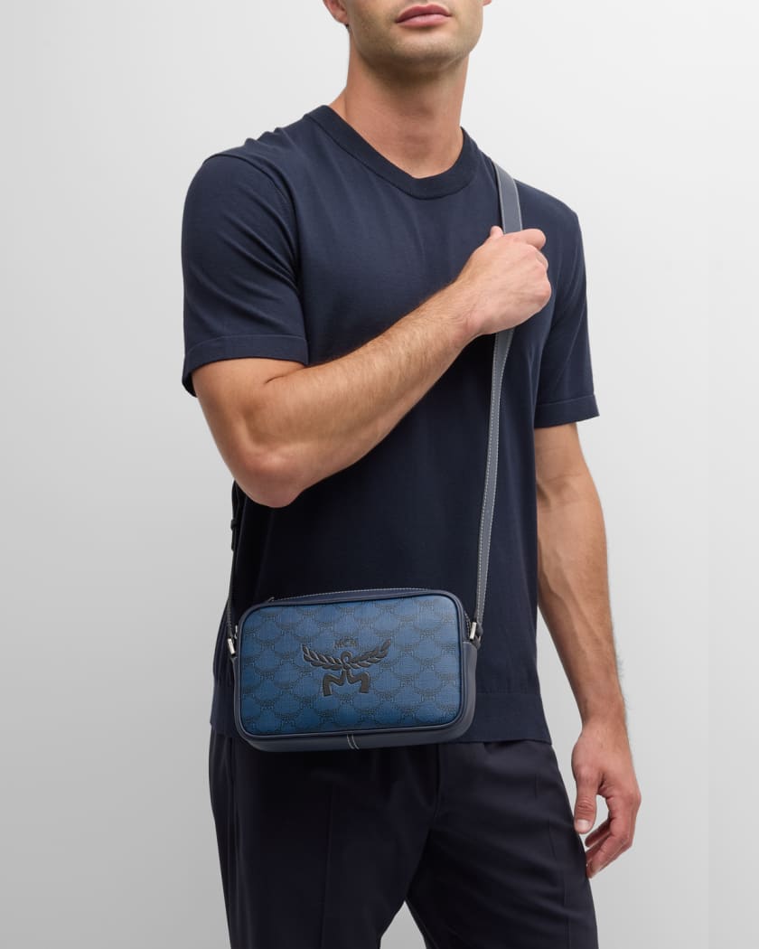 Men's Lauretos Coated Canvas Crossbody Bag 