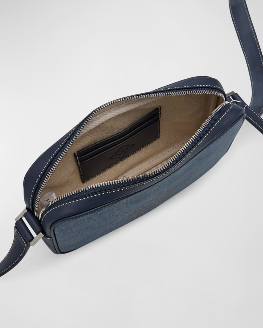 Men's Lauretos Coated Canvas Crossbody Bag 
