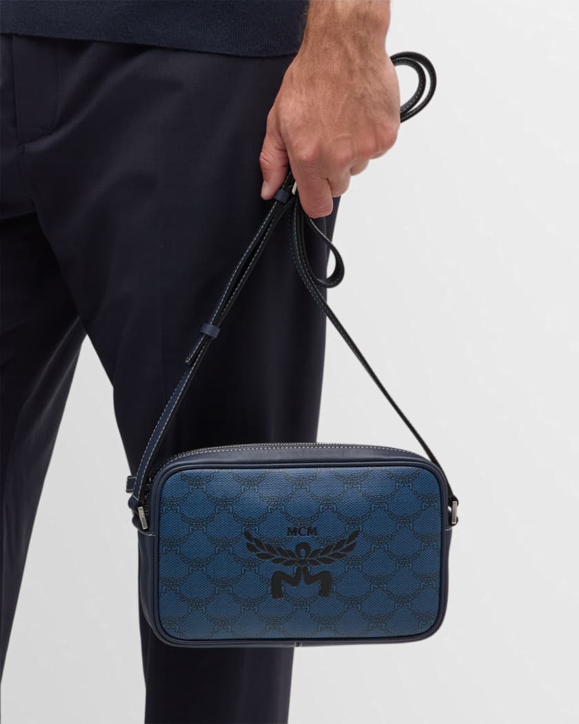Men's Lauretos Coated Canvas Crossbody Bag 