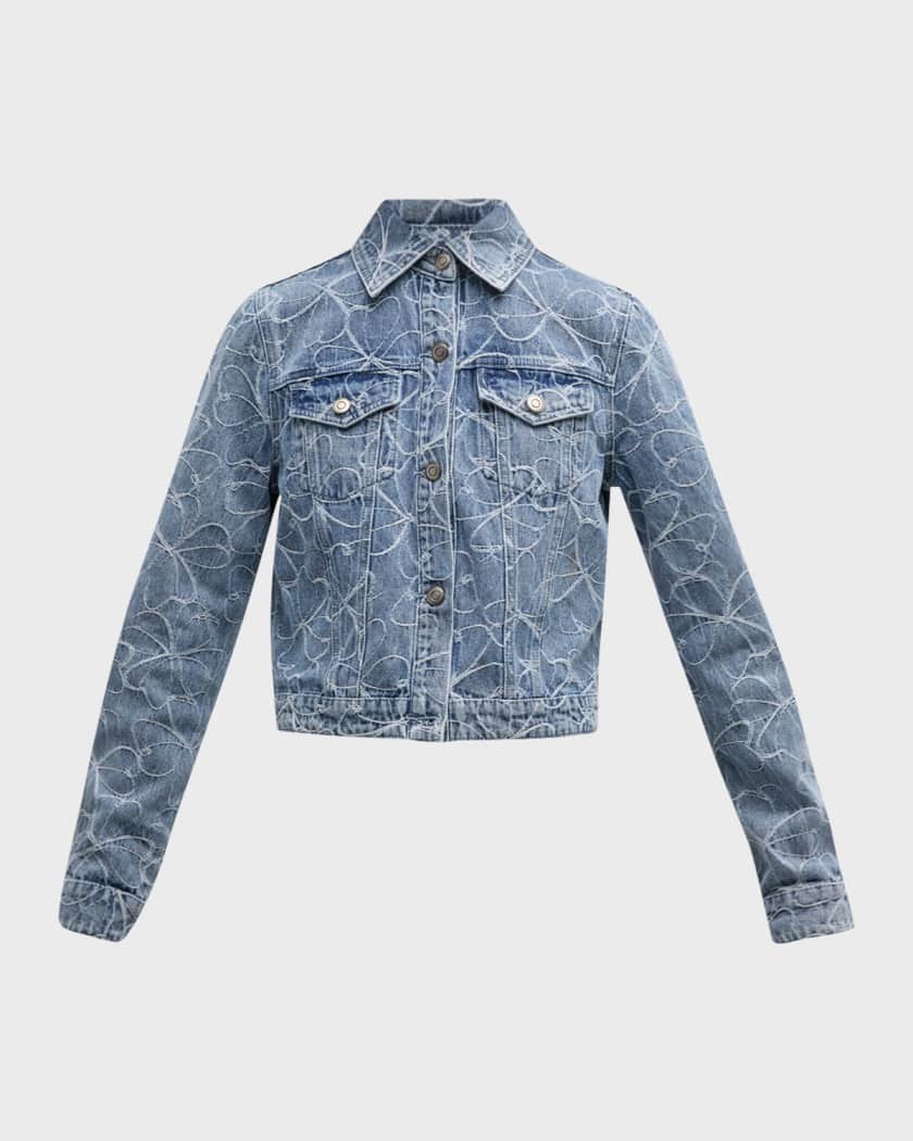 Neiman marcus jean top jacket