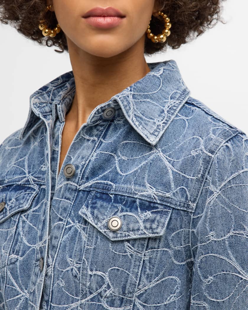 Neiman marcus jean top jacket