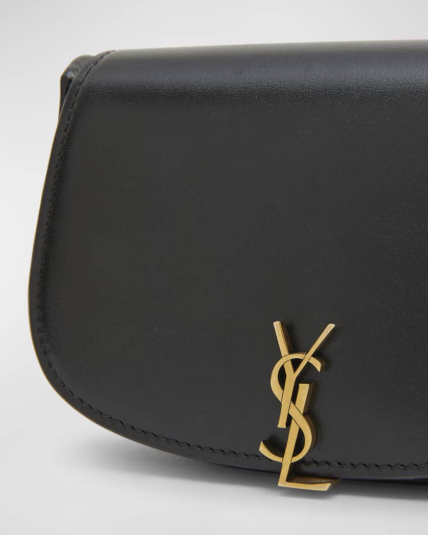 Mini YSL Wallet On Chain in Smooth Leather