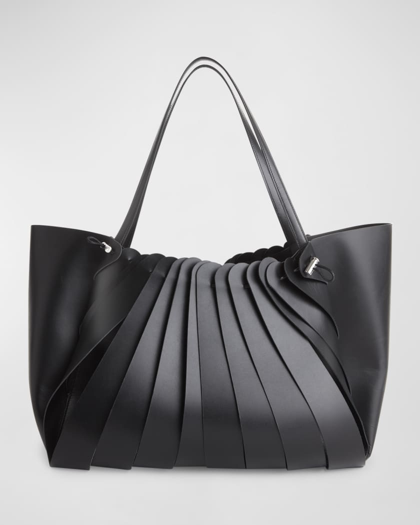 Black patent online shopper bag