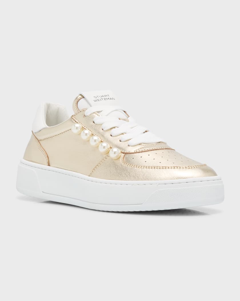 Stuart weitzman gold sneakers store