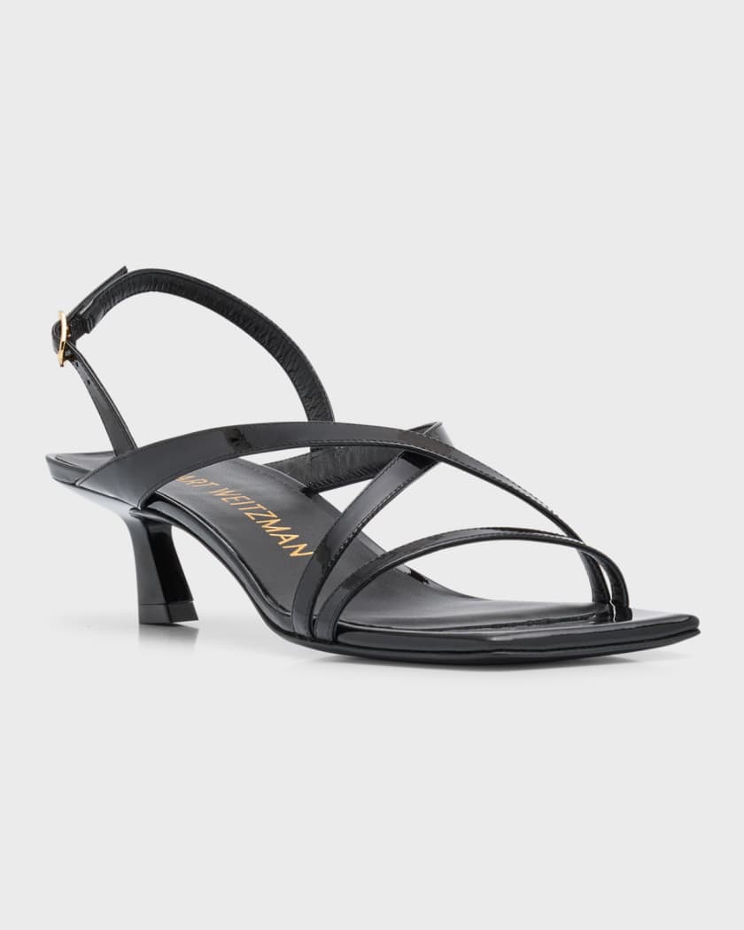 Leather slingback sandals