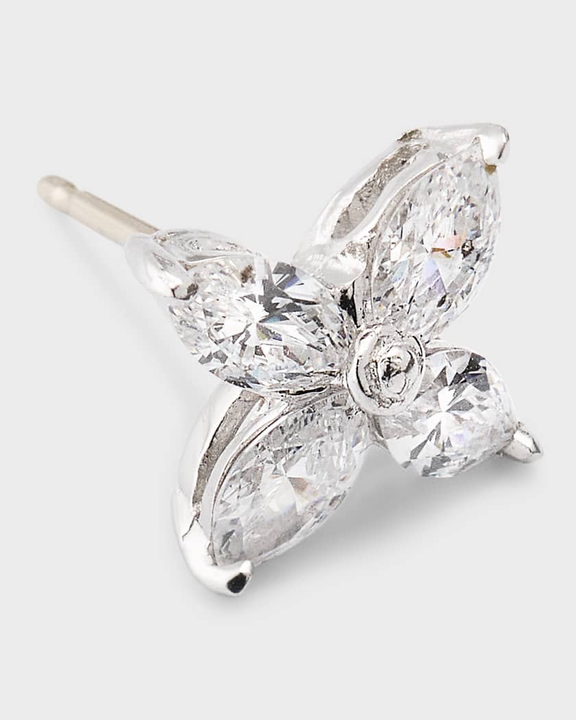 Fantasia by DeSerio Small Marquise Cubic Zirconia Earring Single