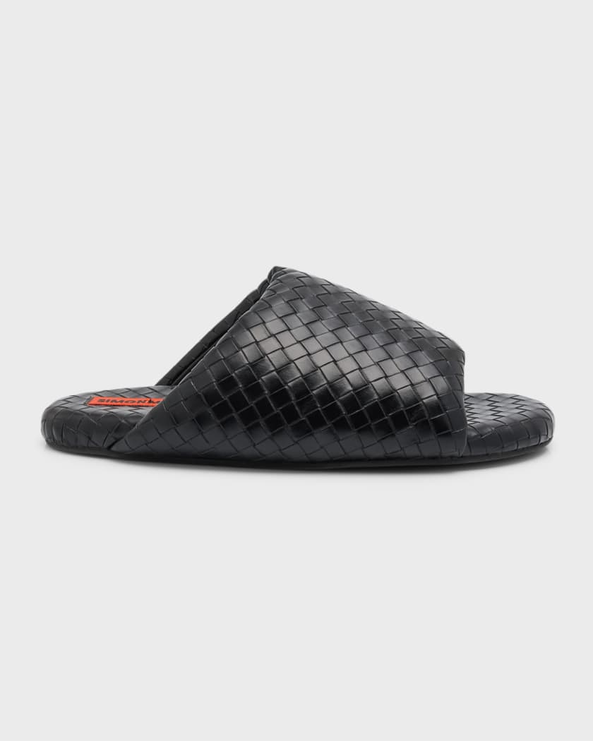 Simon Miller Bubble Vegan Woven Slide Sandals Neiman Marcus