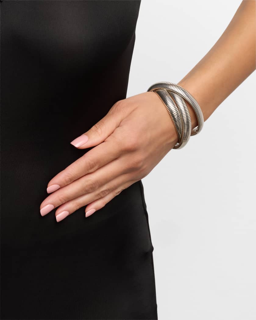 3 Row Infinity Bracelet, Silver