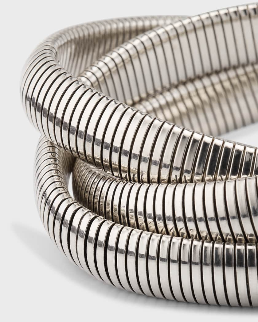3 Row Infinity Bracelet, Silver