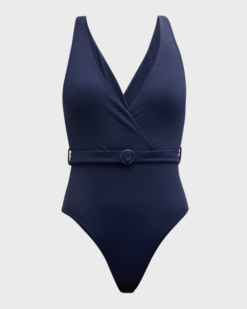 Onia belted swimsuit clearance