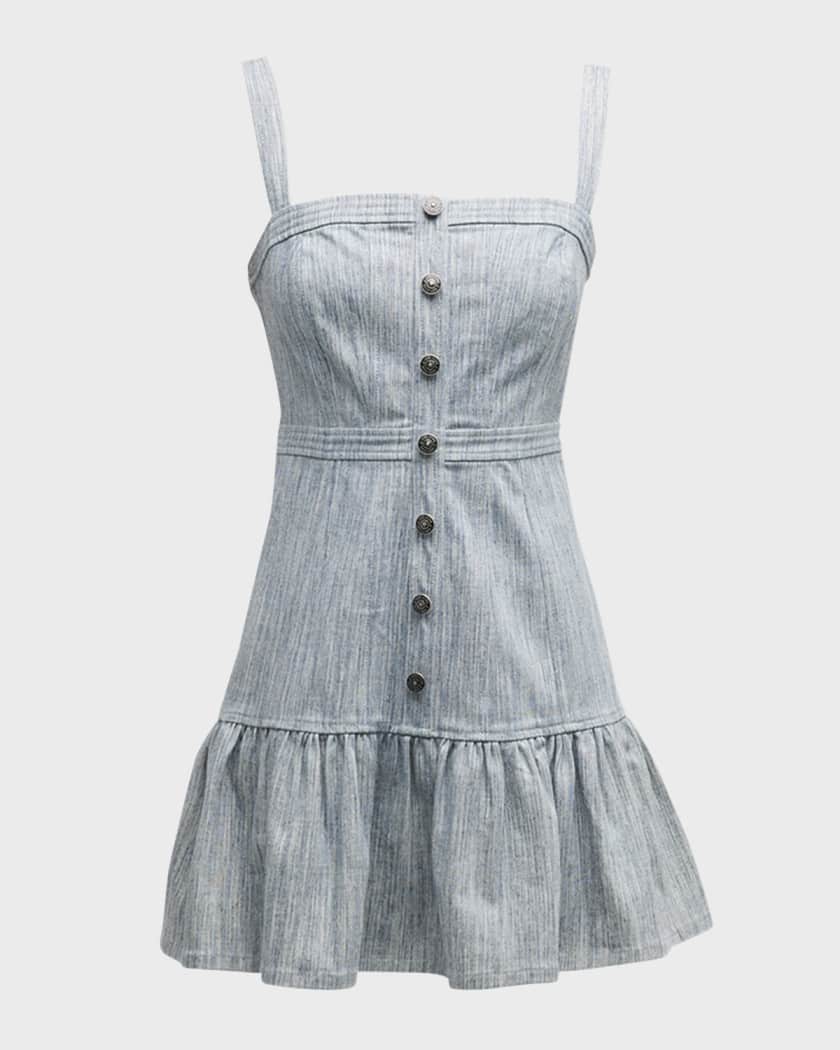 Square neck sale pinafore dress