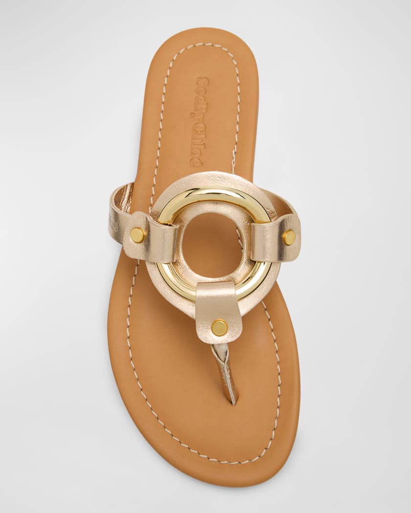 Miller scalloped outlet medallion sandal