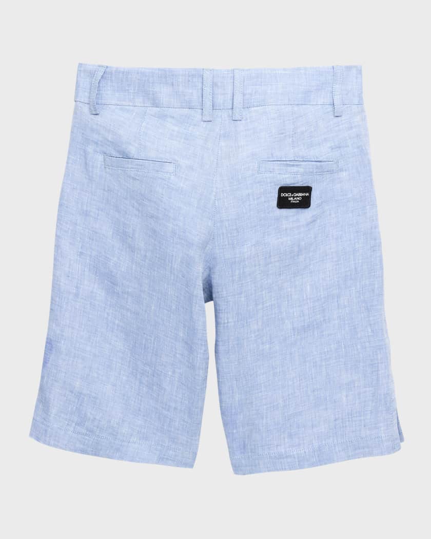 Boy's Non-Stretch Linen Shorts