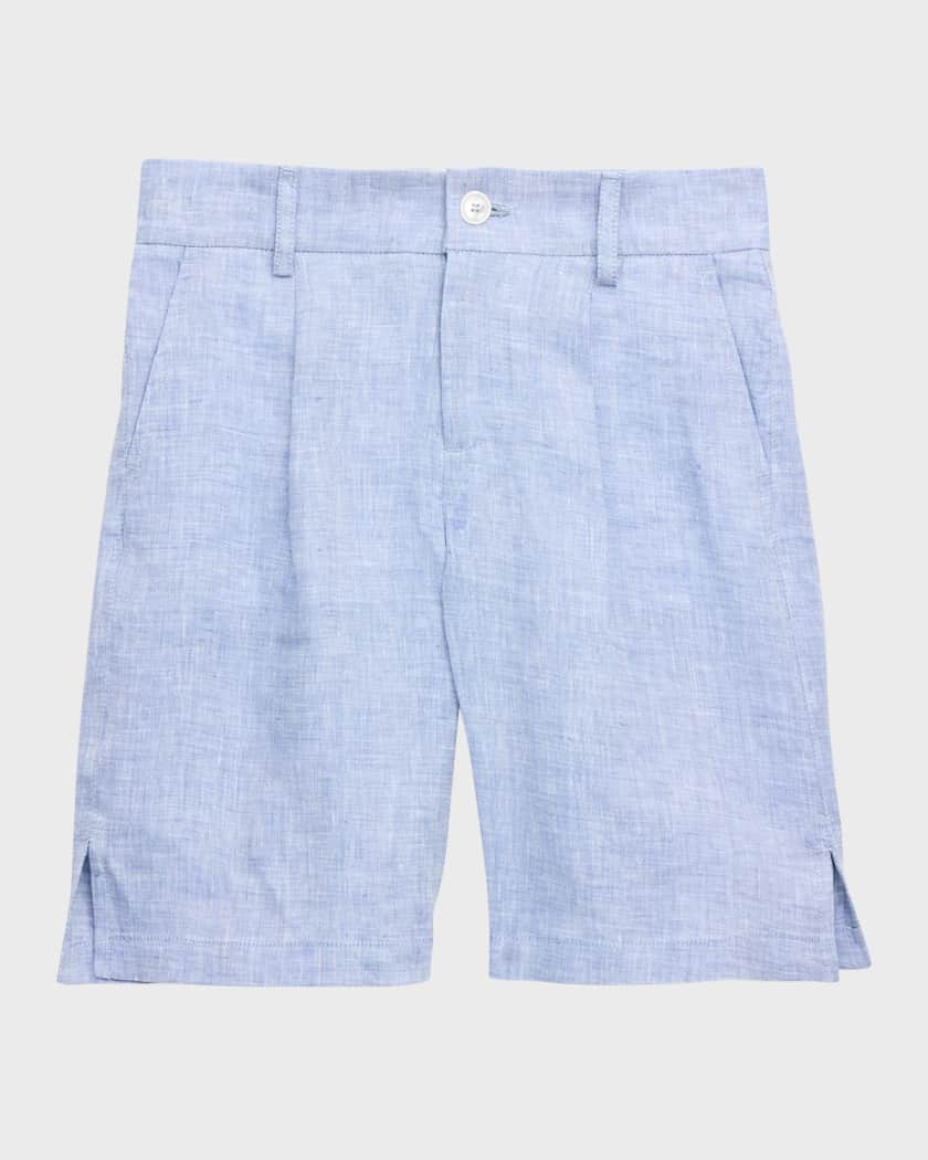 Boy's Non-Stretch Linen Shorts