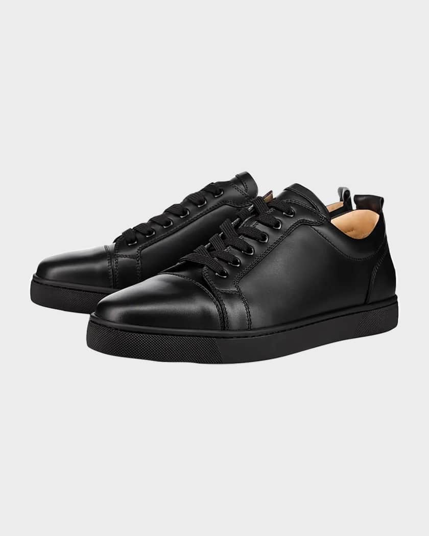 Christian Louboutin Men's Louis Junior Leather Low-Top Sneakers