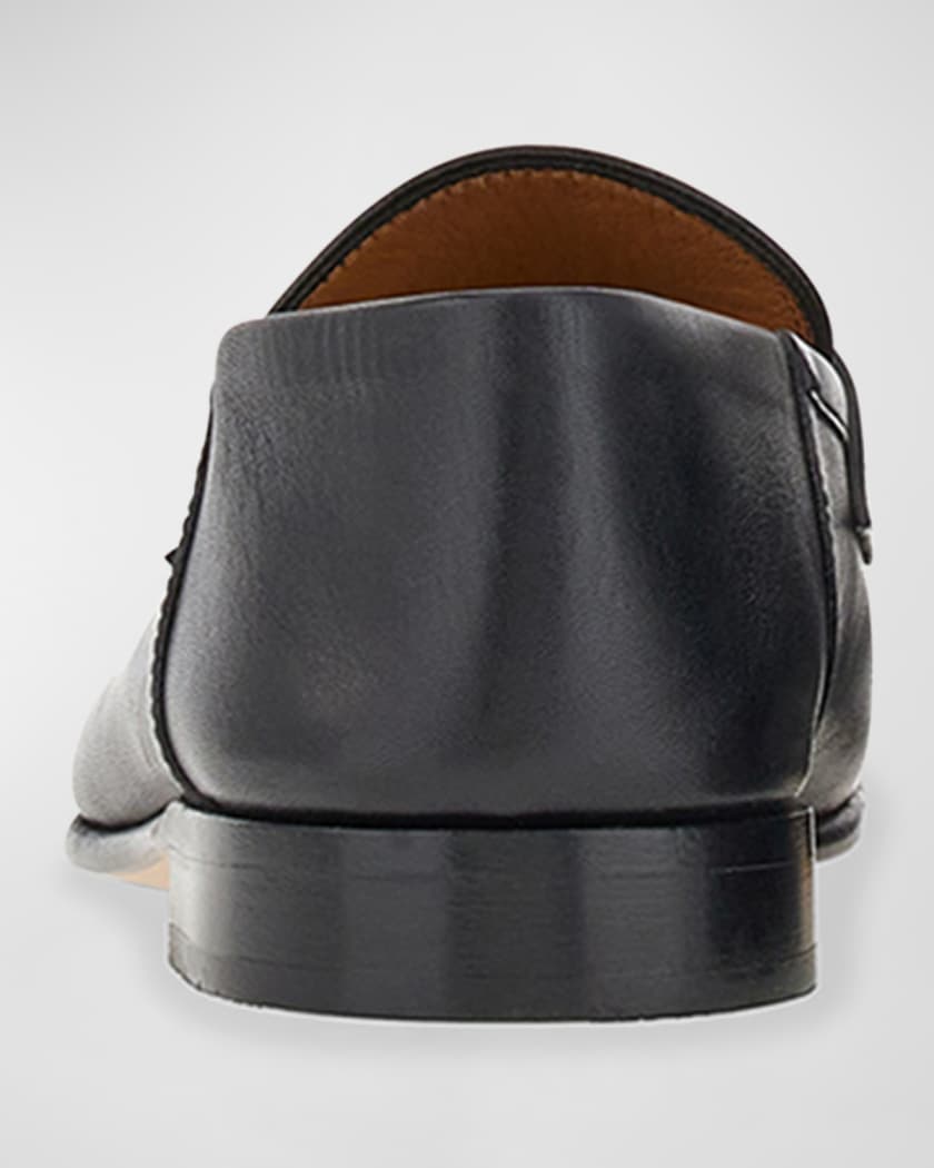 Ottone Leather Slide Bit Loafers