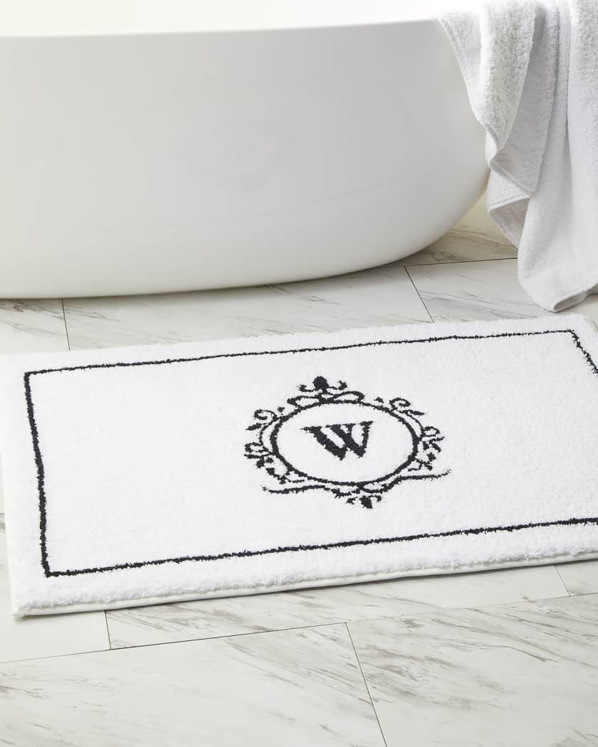 Monogrammed bath 2025 rugs
