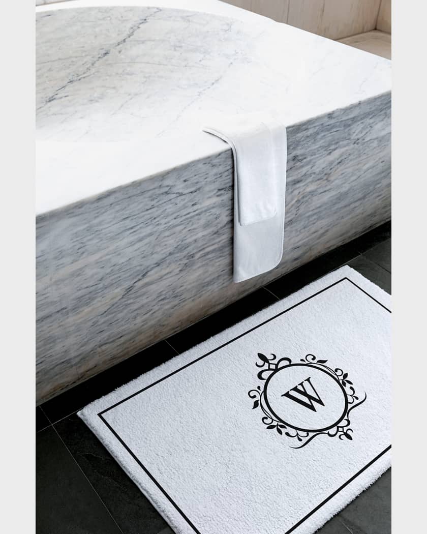 Monogram sales bathroom rugs