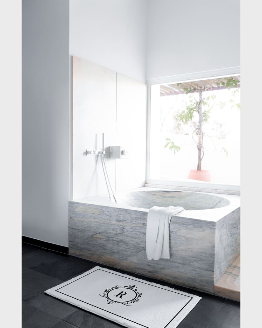 Monogram bathroom store rugs