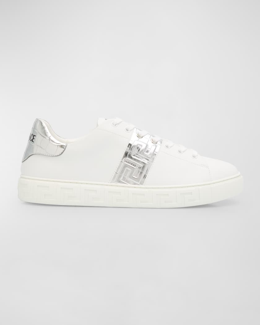 Greca leather sneakers