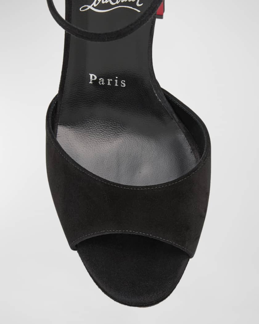 Sandaloo Suede Red Sole Platform Sandals