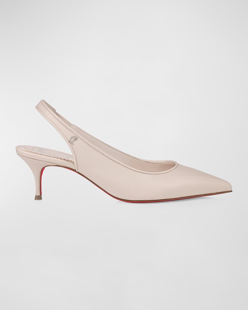 Sporty Kate Red Sole Slingback Pumps Neiman Marcus