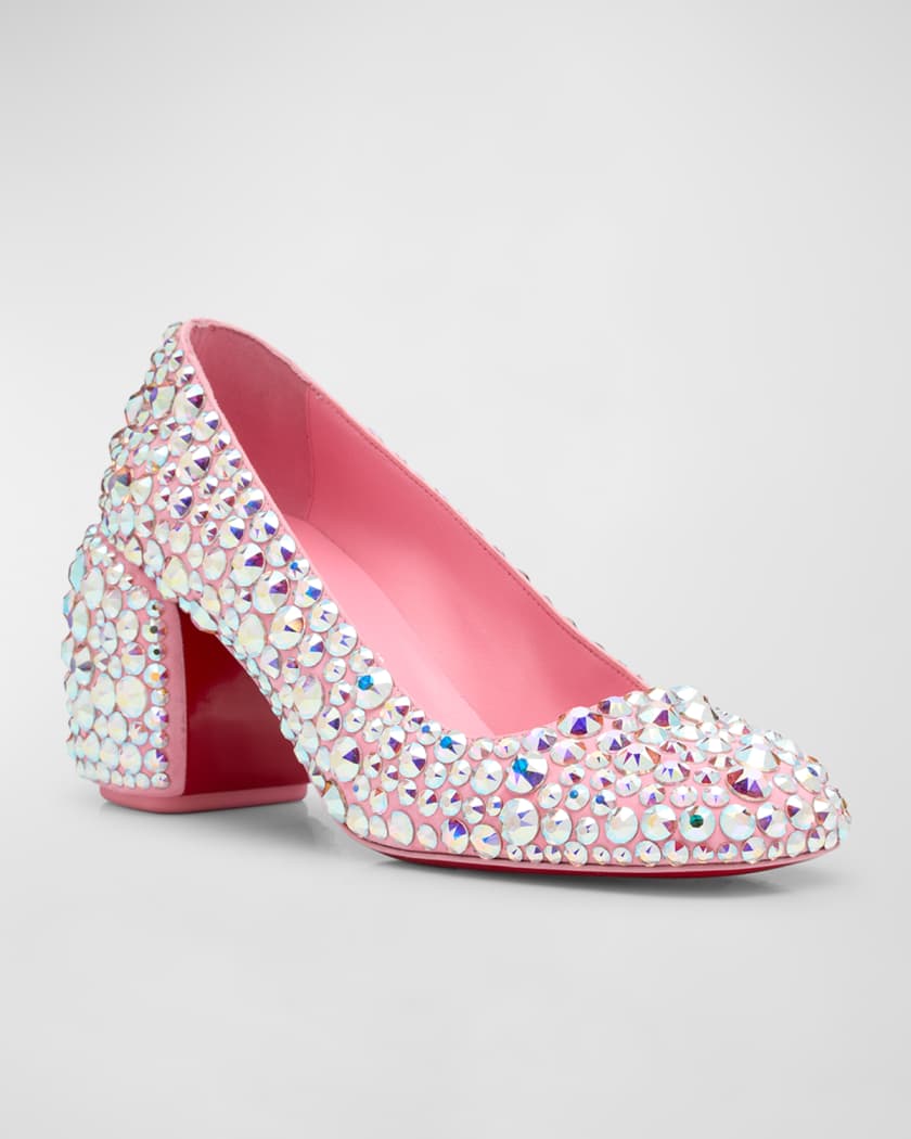 Minny Maxi Crystal Red Sole Pumps