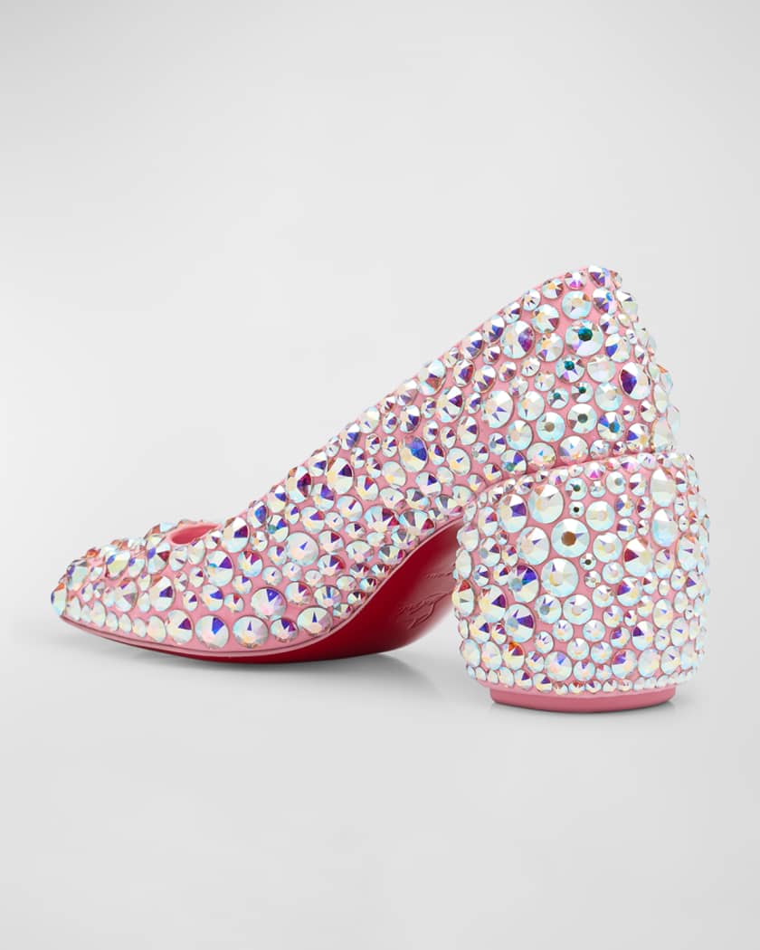 Minny Maxi Crystal Red Sole Pumps