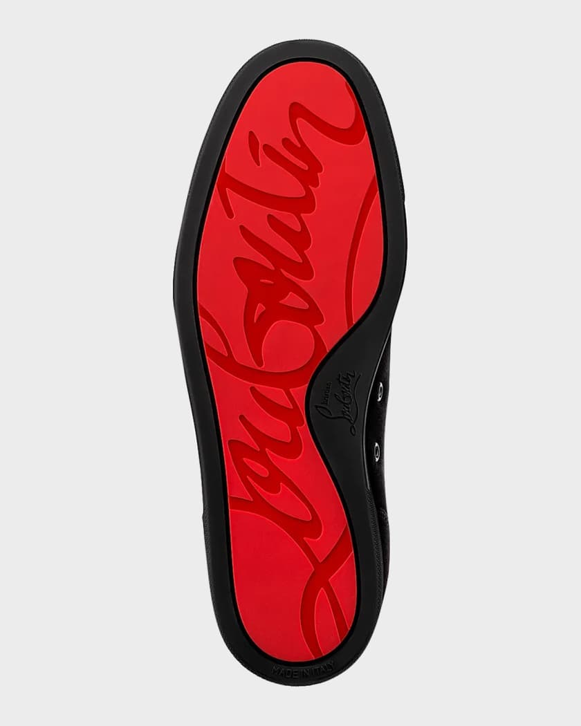 Men's Louis Junior Spikes Leather Low-Top Sneakers