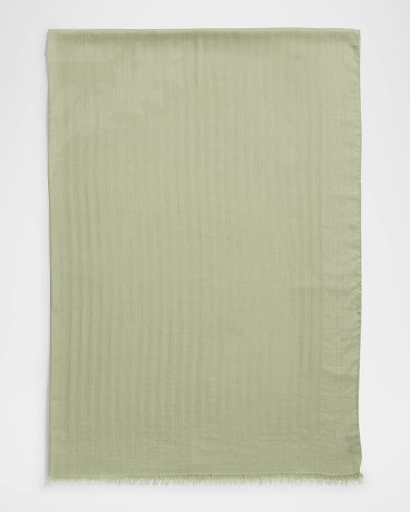 Loro Piana Jacquard Cashmere Maxi Stole | Neiman Marcus