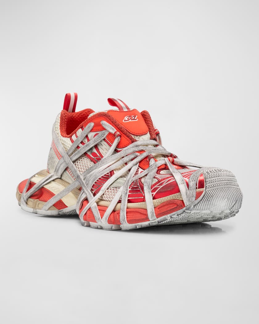 バレンシアガ 3XL extreme lace 39 Balenciaga Men's 3XL Extreme Lace Mesh Slip-On Sneakers | Neiman