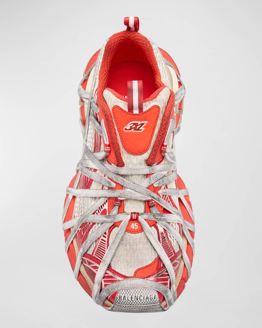 バレンシアガ 3XL extreme lace 39 Balenciaga Men's 3XL Extreme Lace Mesh Slip-On Sneakers | Neiman