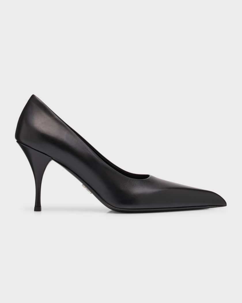 Emmy Pointed-Toe Stiletto Pumps - Black