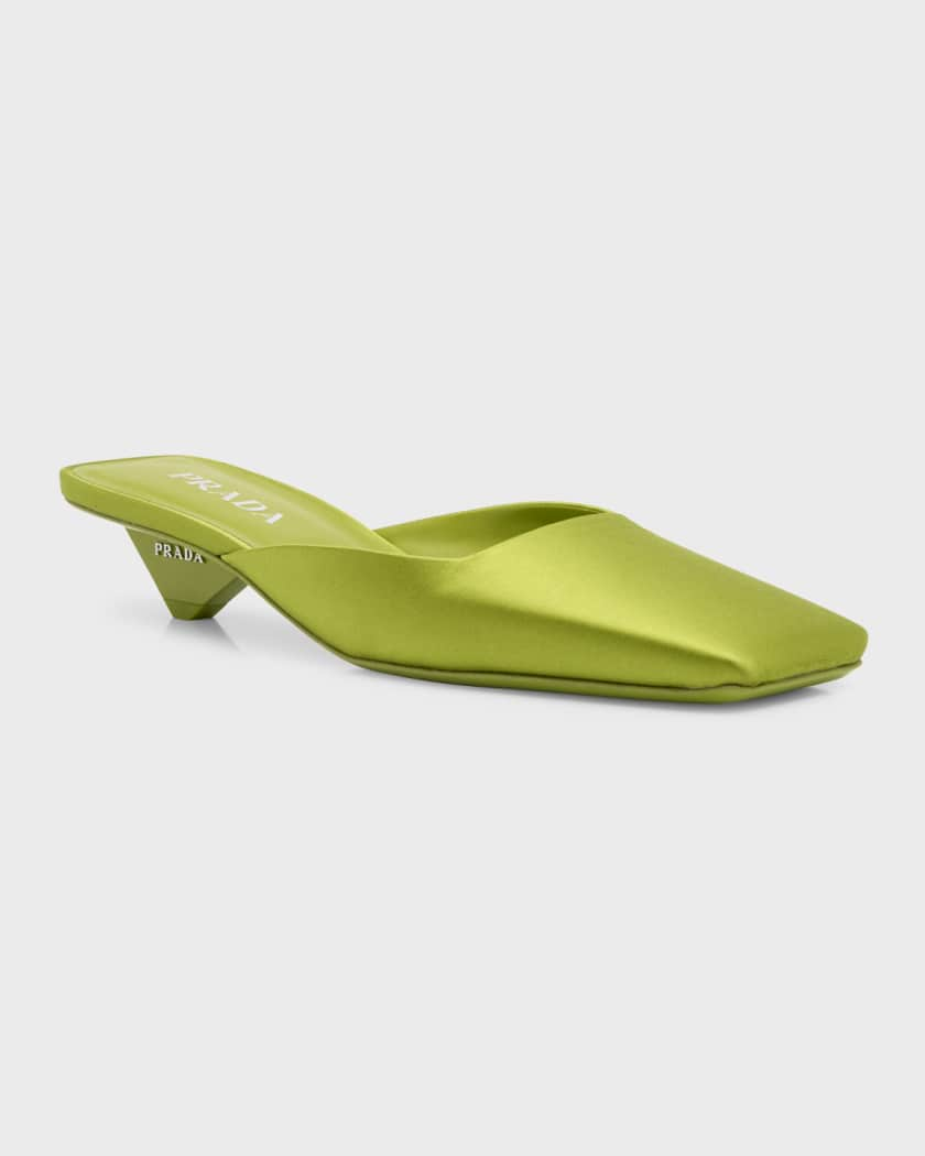 Prada Satin mules - Green