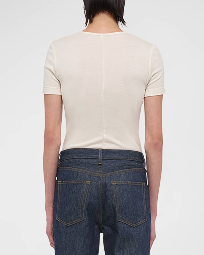 Classic Short-Sleeve Rib Tee