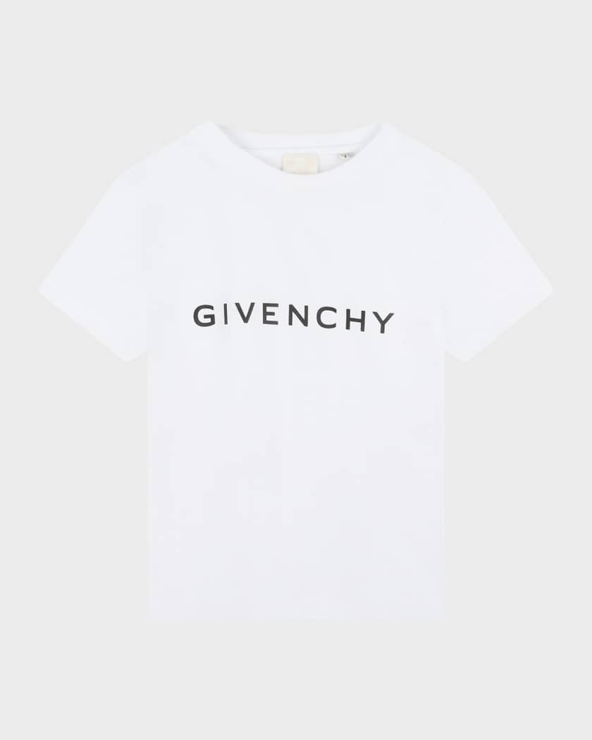 Givenchy Boy's Logo-Print Short-Sleeve Cotton Jersey T-Shirt, Size 4-6