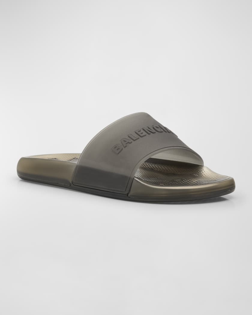 Men's Transparent Pool Slide Sandals