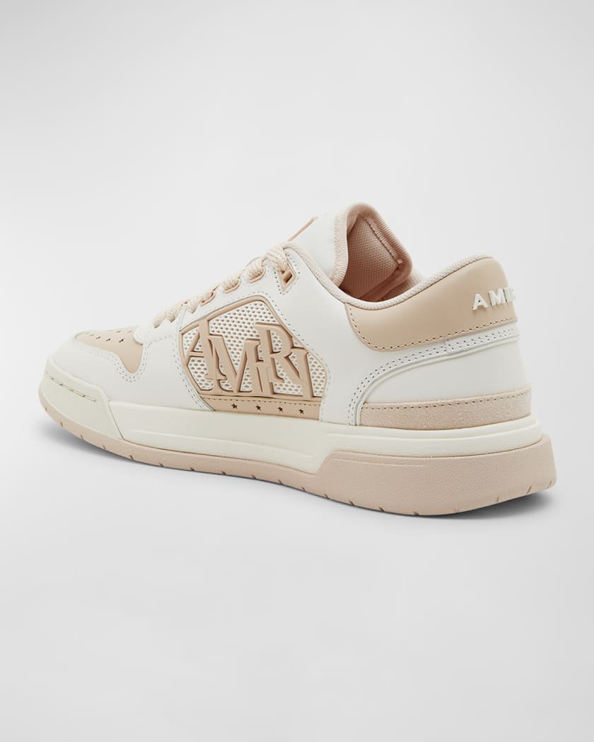 Bicolor Leather Low-Top Sneakers