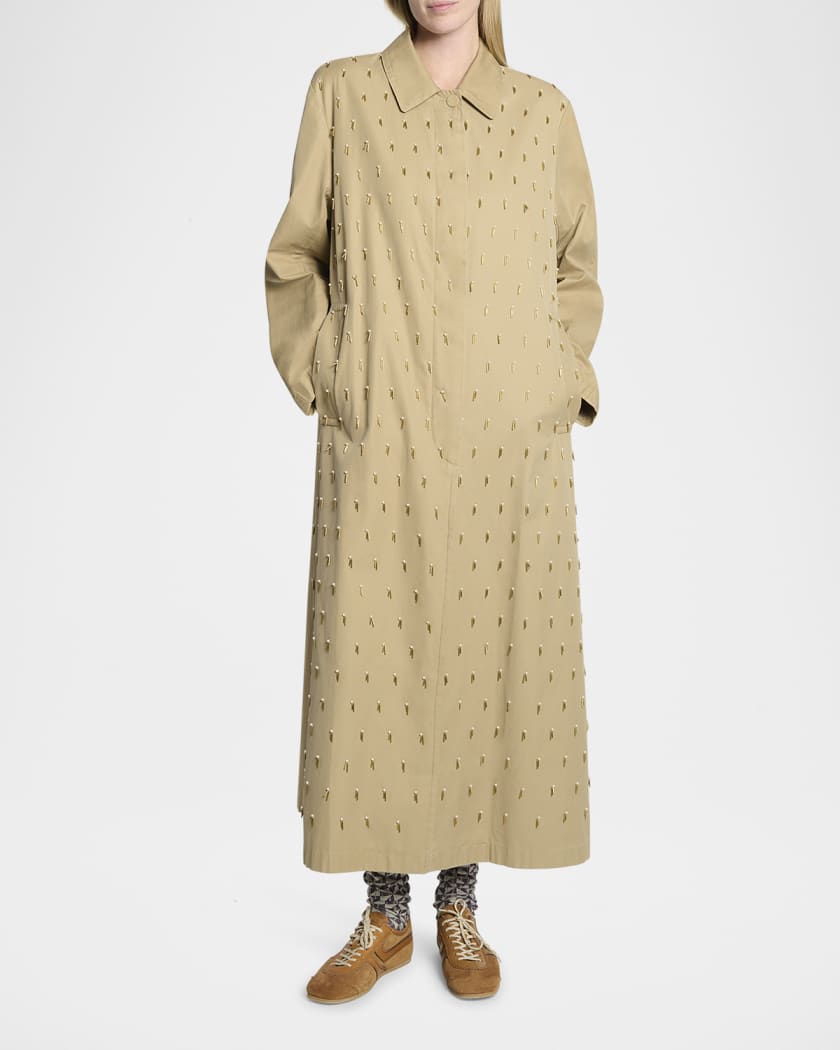 Mixed Leather Retro Runner Sneakers